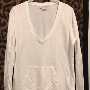 Long sleeve Cotton V neck